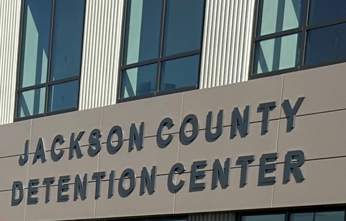 Exterior of the Jackson County Detention Center